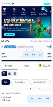 BetKing Mobile Lite page